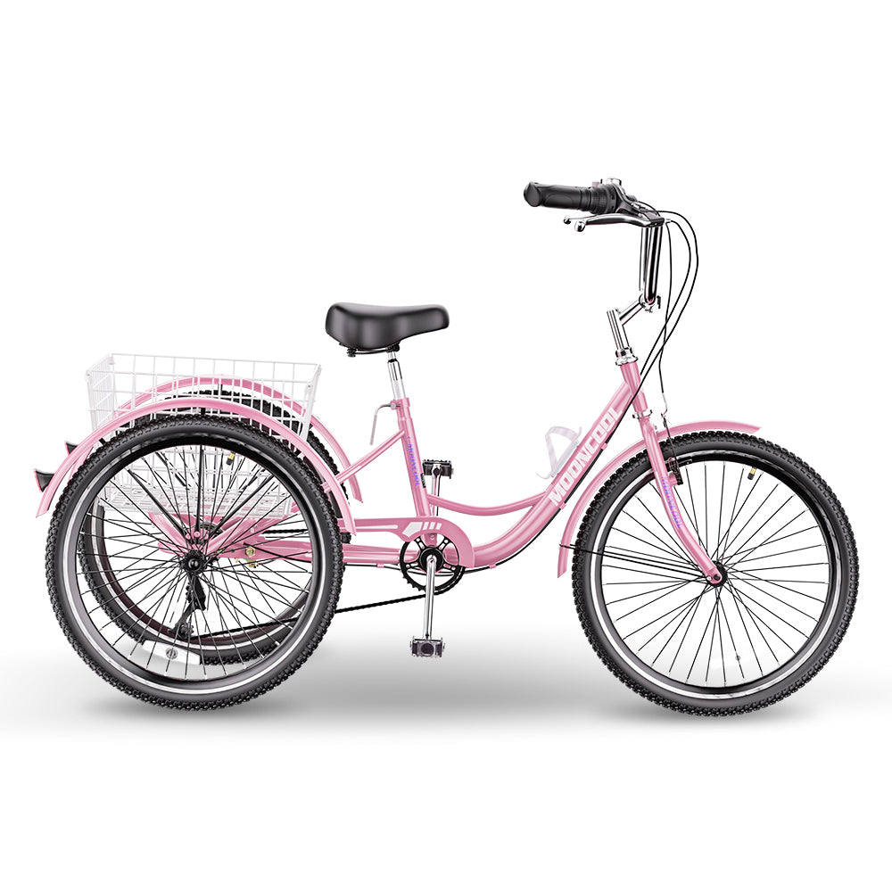 Classic Adult Trikes for Leisure Shopping Durable Comfortable Mooncool
