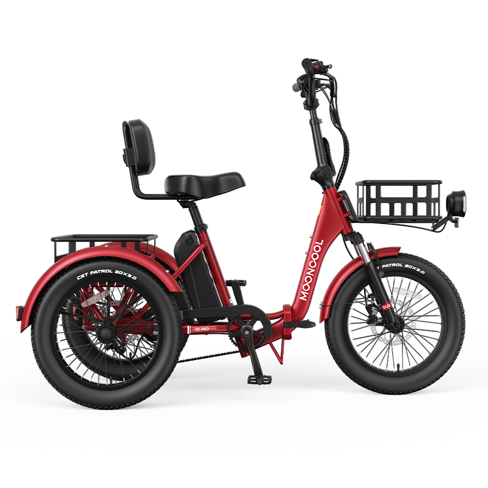 electric trike bicycles Fat making it perfect for seniors and adult riders FORTE Electric Tricycle with Rear