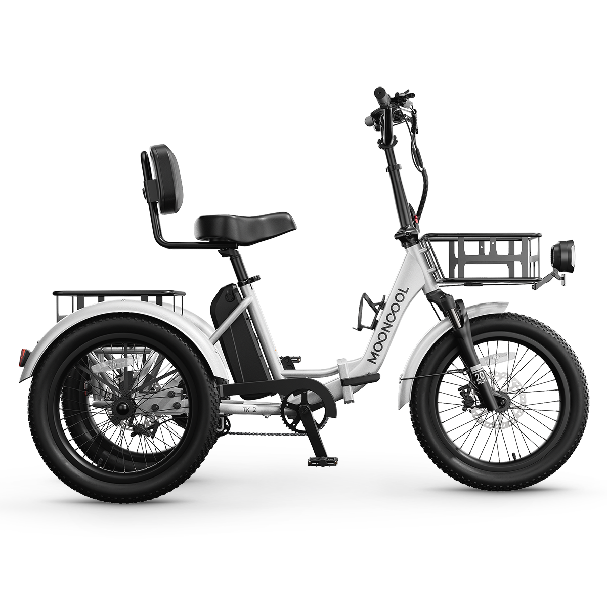 Mooncool TK2 white electric trike