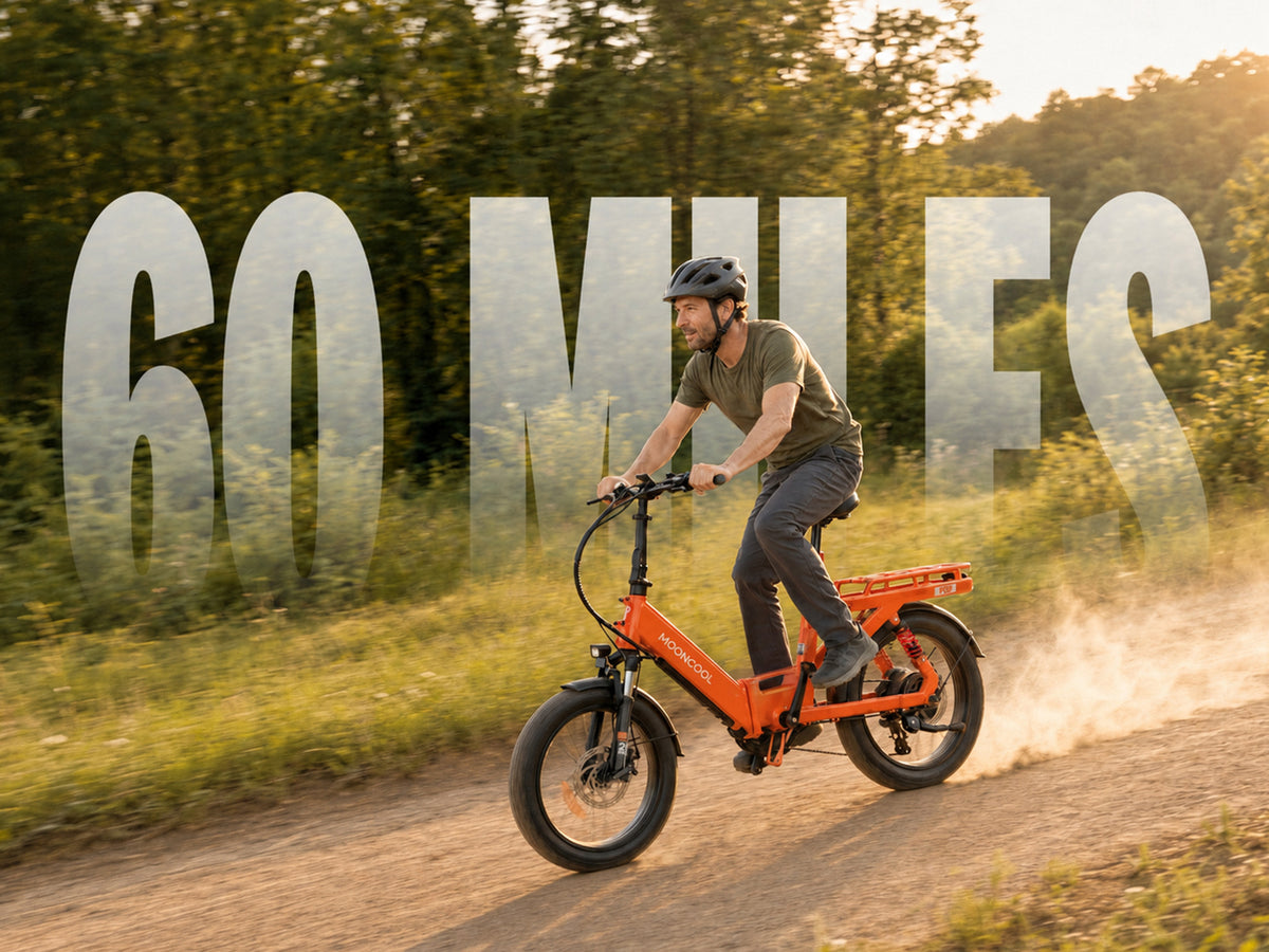 750w Power, 30-60 Miles of Range.