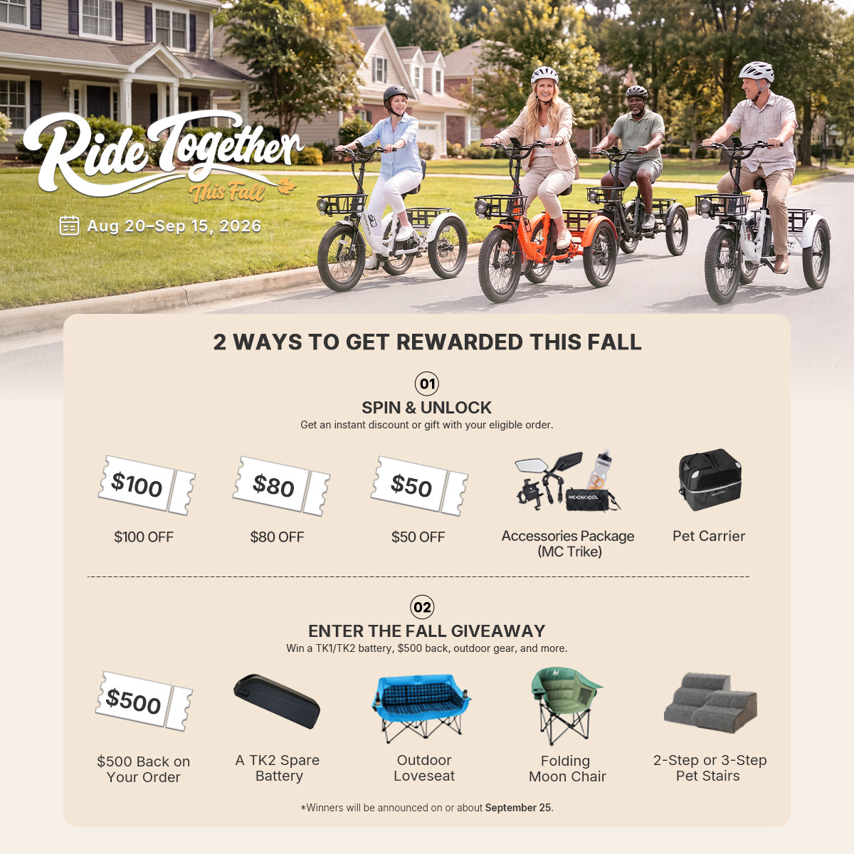 TK2 Folding Electric Trike