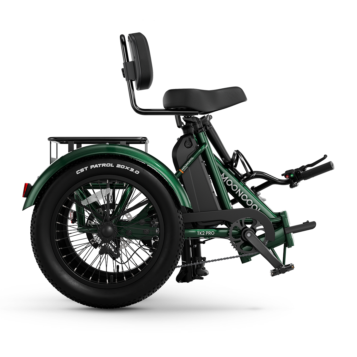 Mooncool TK2 Pro Dark Green side