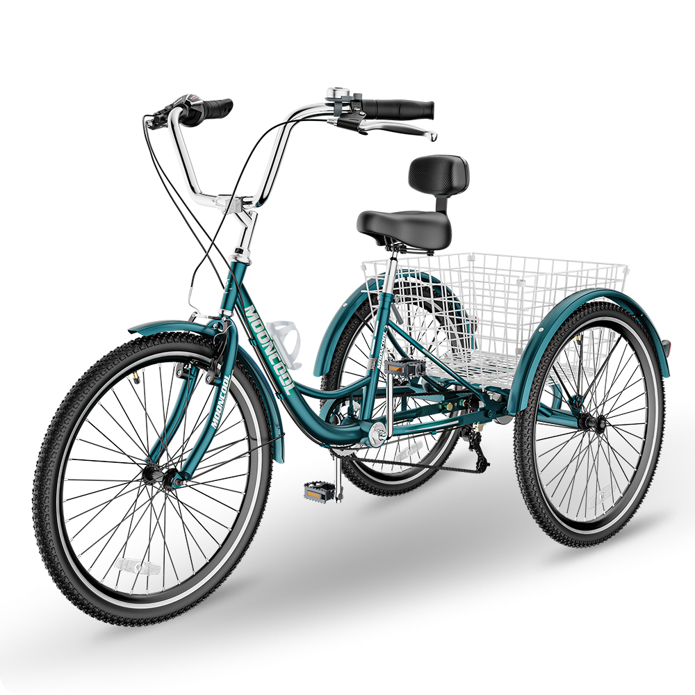 Classic Adult Trikes for Leisure Shopping Durable Comfortable Mooncool